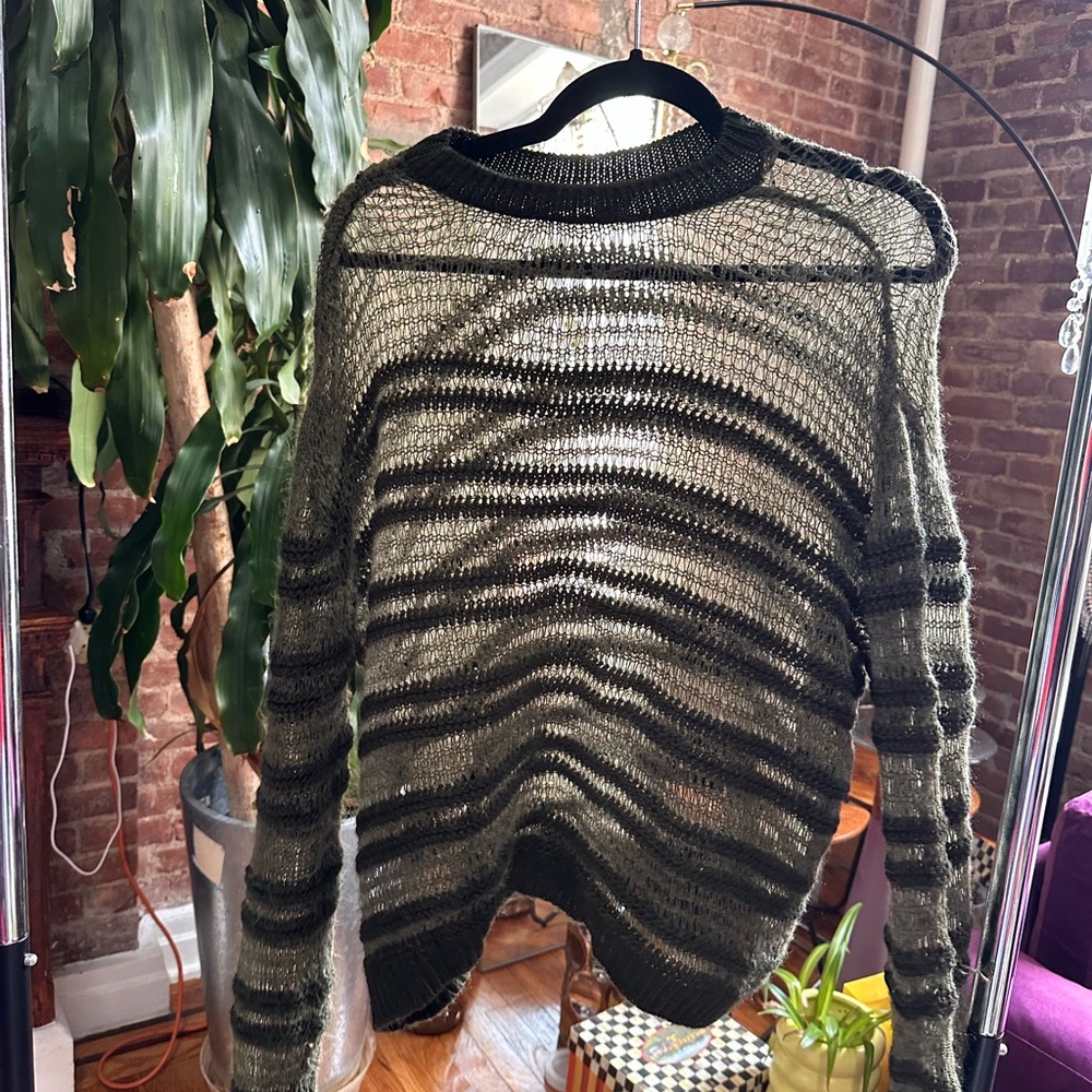 Zara small green knit sweater